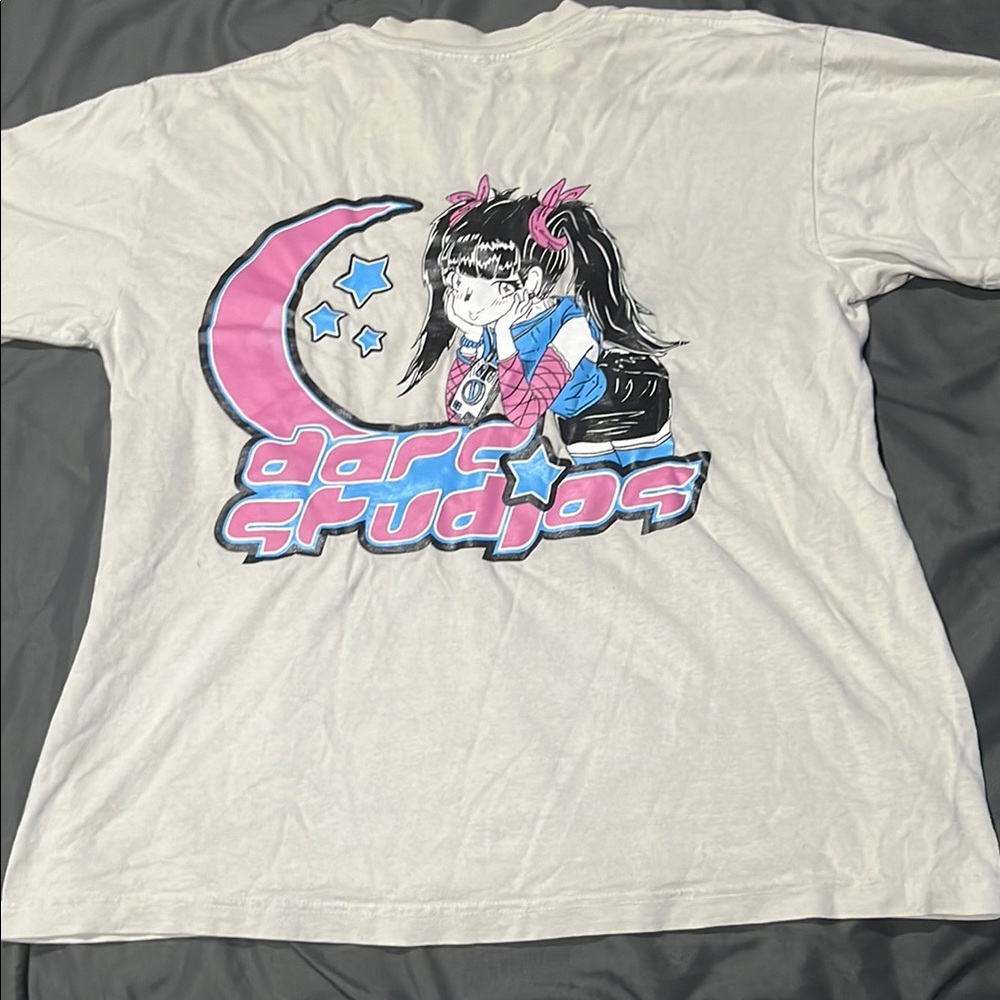 Graphic Anime Cream Colored Tee - Picture 2 of 2